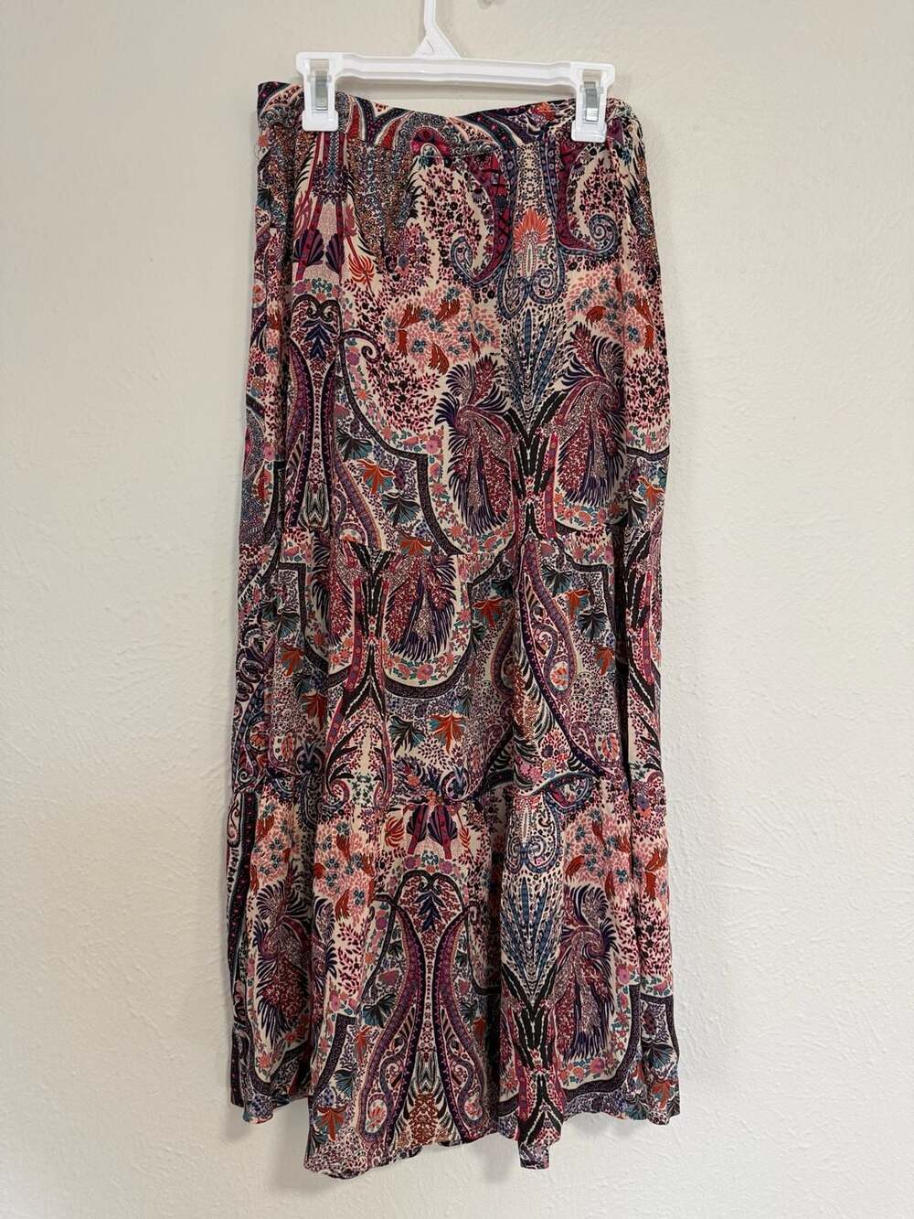 ba&sh Lady Skirt Size 0 Paisley Print Tiered Maxi Skirt